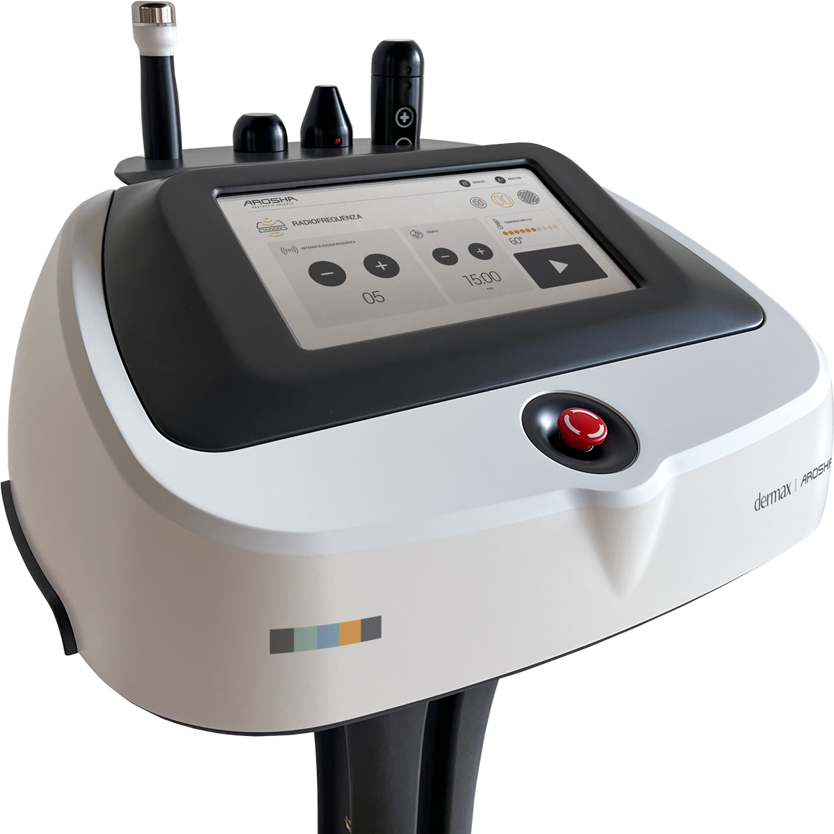 Dermax Arosha, micro-courants et radiofréquence résistive 420 kHz Made in Italy